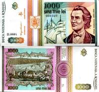 *1000 Lei Rumunsko 1993, P102 UNC - Kliknutím na obrázok zatvorte -